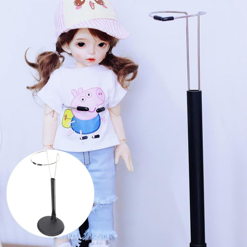 12-Inch Dolls Doll Stands by jojofuny, 2pcs Black Portable Action Figure Display Bracket for Home Decoration, 35cm