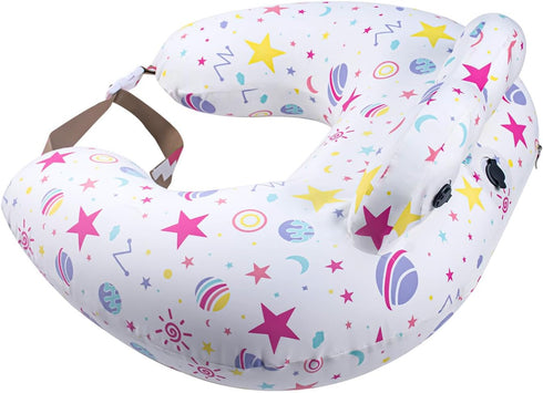 Inflatable Nursing Pillow for Breastfeeding Travel Baby Feeding Cushion for Mom Support,