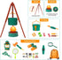 Kids Camping Set with Tent - Meland Toddler Toys for Boys, Campfire, Indoor Outdoor Pretend Play (Green)