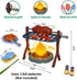 Set Set Kids Camping Toys: Pretend Campfire/BBQ Grill Toys & Bow and Arrow Game - Perfect Kids Camping for Outdoor