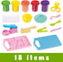 Set Color Dough Toys for Kid Kitchen Creations Little Chef Color Dough Games