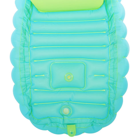 Pinsofy 06 Baby Inflatable Bathtub, Green Foldable Shower Basin, PVC Nonslip for Baby Gift Years Old Kids