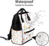 Hsnar Backpack Cute Tulip Flower Waterproof Diaper Bag Large Capacity Baby Bag with Stroller Straps, Multi-Pocket