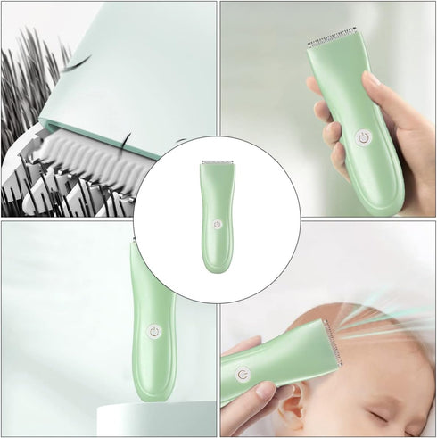 Trimmer Vaguelly Hair for Newborns Cordless Rechargeable Hair Clipper Cutter Quiet for Haircuts Light Green