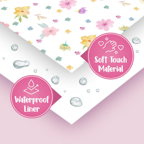20 Pack Extra Large Disposable Toilet Seat Covers (Floral) - Toddler Toilet Covers for Full Coverage, Ideal for Travel