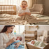 Set 4, Baby Bright Viscose Swaddle Blanket of Newborn Wrap Receiving Blankets Swaddles for Newborns Oat, Cream, Mint