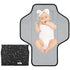 Portable Changing Pad Travel - Waterproof Compact Diaper Changing Mat with Built-in