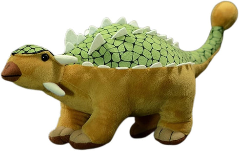 FRANKIEZHOU Ankylosaurus Stuffed Animal-Green 14", Dinosaur Plush Toy for Kids, Home Decor, Hugging Toy