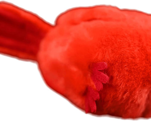 FRANKIEZHOU 5.9" Realistic Northern Cardinal Plush Toy - Bird Gift for Kids, Girls, Home Decor