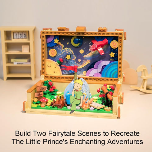 PANTASY The Little Prince Suitcase Building Blocks Set, Construct, Create, Play Building Kit for Adults