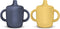 KIDSco. Silicone Sippy Cups (2 Pack) Soft Spout & Easy Grip Handles