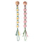 Pacifier Clip for Boys Girls Floral Daisy Macrame Paci Clip Pacifier Holder