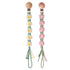 Pacifier Clip for Boys Girls Floral Daisy Macrame Paci Clip Pacifier Holder