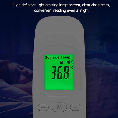 Forehead Digital Thermometer for Adults and Baby, Non-Infrared with Accurate Reading, High Temperature Alarm, Memory