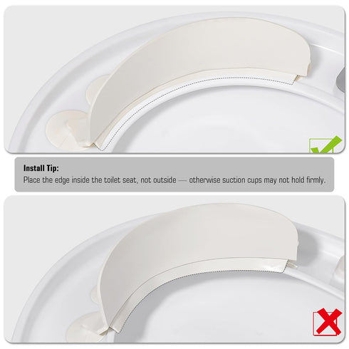 Doytn 5 (1, 7x3.3inch) Toilet Splash Guard Pee Deflector with Strong Suction Cups Urine Guard Prevents Pee Leaks Large