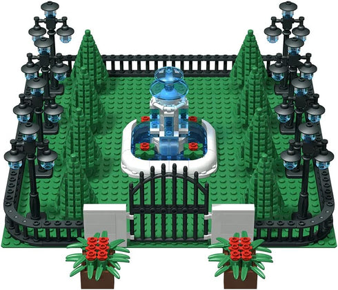 Building Block Education Toy, Street Lamp & Tree Fences Sets, Compatible with Major Brands