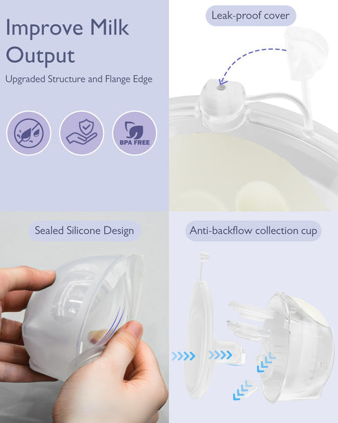K3 1800mAh 3 9 Portable,15-24mm Breast Pump Hands Free Updated, Wearable Breastfeeding Pump with Soft Double-Seal