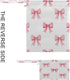Haskirky 2 Pink Bows Ribbons Pcs Cloth Diaper Wet Dry Bags,Waterproof and Washable Bag for Travel Reusable Wet Bag