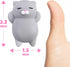 Nutty Toys Squishy Cat Set, 2" Soft Silicone Kawaii Kitties, Top Stress Relief Toy, Unique Gifts for Teens