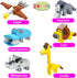 WODMAZ 24 Packs Set Safari Animal Building Blocks for Kids, Animal Building Toys for Birthday Party Favor Easter Egg
