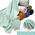 Set OWLOWLA Swaddle Blanket and Hat Newborn Swaddle Wrap Baby Receiving Blanket for Baby Boys Girls(Steel Blue)