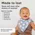 4 Pack Copper Pearl Soft Cotton Baby Bibs for Drooling and Teething, Absorbent Drool Bibs for Baby Girl and Boy