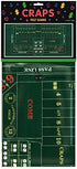 Amscan Craps Party Table Cover, 37" x 6', 1 Piece, Green