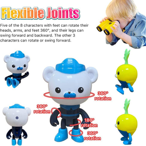 CHANECALL Action Figures Toy, 8 Pcs Cake Topper Figures Decorations, Mini Animals Playset for Kids Birthday Party