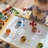 Set 7 27 (162 Candywood Large Rainbow Color Style Wooden Loose Parts Sensory Play Toys, Shapes, Colors, Rainbow Stacker