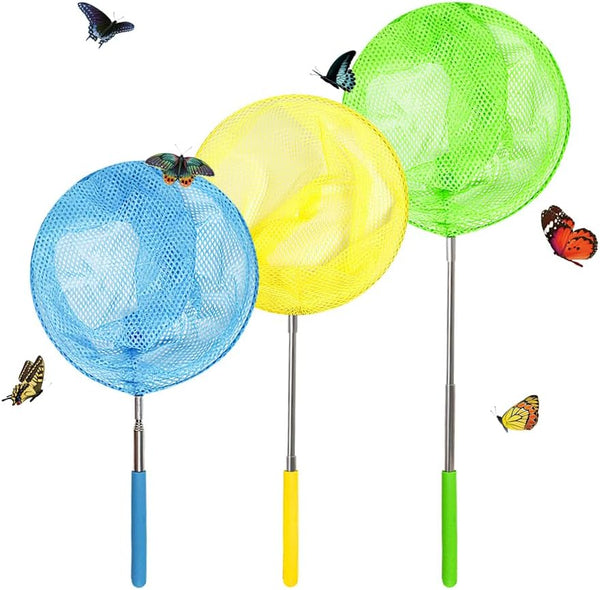TSYAN Kids Telescopic Butterfly Fishing Nets for Kids Catching Insect Net Outdoor