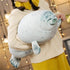 Cute Blob Seal Pillow - Chubby White Seal Plush Hug Pillow, Soft Stuffed Animal Toy (24")