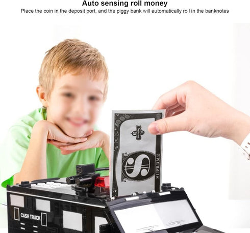 Armored Car Piggy Bank, Easy to Use Password Money Bank Toy, Cool Plastic Automatic for Birthday Festival Gift