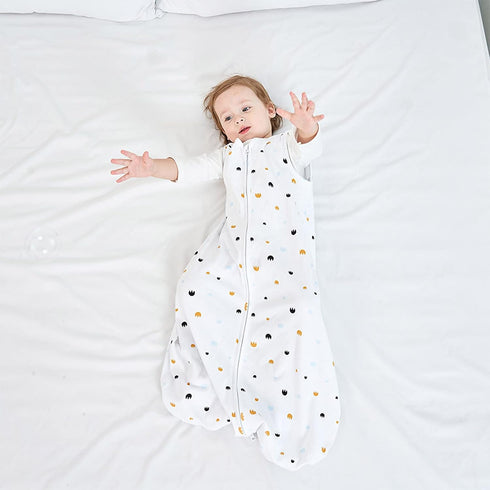 Sleep Sack 3-Pack, 100% Organic Cotton Wearable Blanket, 0.5 TOG Toddler Sleeping Bag, 2-Way Zipper