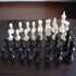 Vbestlife Tournament Chess Game Set, Complete International Chess Pieces, Black & White Chess Board Set (Large 77mm)