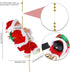 Christmas Decorations, Battery Operated Climbing Santa Claus with Music for Home Party Decoration