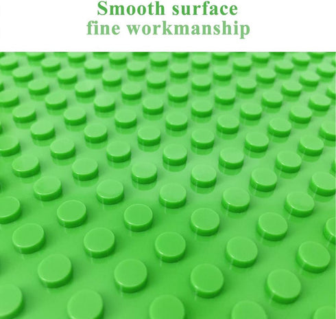 6 Pack Classic Baseplates Building Base Plates for Building Bricks, 10" x 10", 100% Compatible with Major Brands