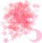 Tweruna 100 Stars & 1 Moon Glow in The Dark Stars for Ceiling,