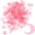 Tweruna 100 Stars & 1 Moon Glow in The Dark Stars for Ceiling,