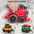 Baimiby Set 3-5, Set 3 4 5 6 Christmas Toy Train for Toddlers Small Train Toys Locomotive with Airplane Wagon Train