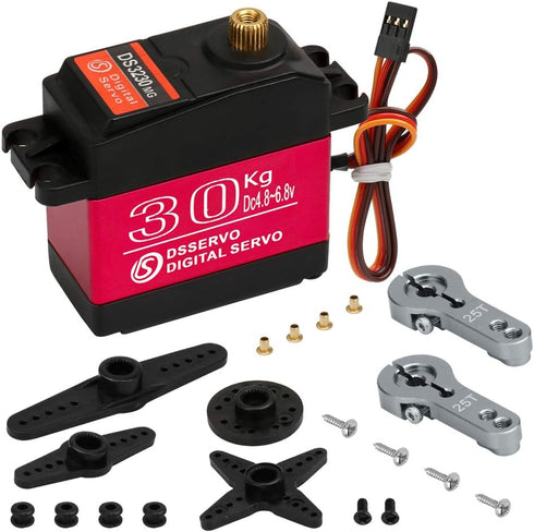 Beffkkip 30KG Digital servo high Torque Full Metal Gear Waterproof, Suitable for RC