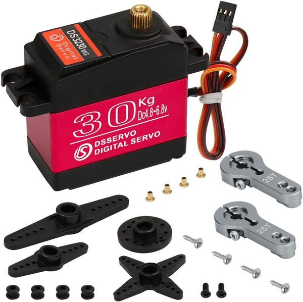 Beffkkip 30KG Digital servo high Torque Full Metal Gear Waterproof, Suitable for RC