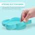 grabease Silicone Suction Plate for Baby & Toddler Self-Feeding, 6-Section Dish, BPA and Phthalates-Free