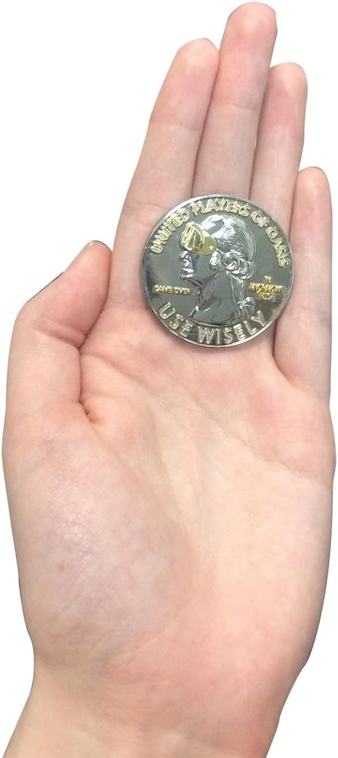 Hat Shark Extra Life Video Game VR Movie Collectible Challenge Coin with Velvet Pouch