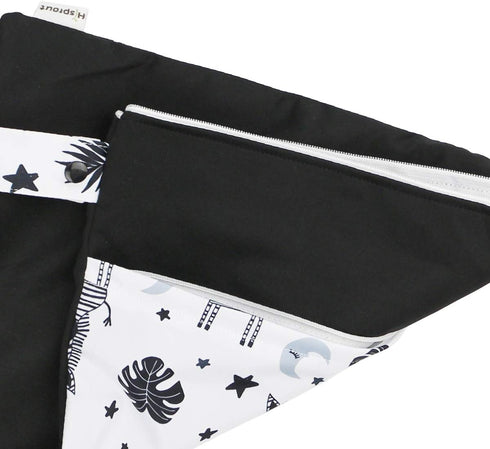 Zebra Print Waterproof Reusable Diaper Bags for Wet and Dry Storage