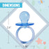 2.5" 36 Count) Baby Pacifier Baby Shower Favors Decoration (Blue