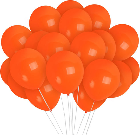 Treasures Gifted Burnt Orange Balloons, 72 Pack, 12 Inch Latex Matte Balloons for Party Supplies