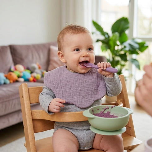 Soft Muslin Bibs for Teething & Drooling - Ideal for Newborns