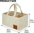 Fasty Baby Baby Diaper Caddy Organizer: Soft Beige Teddy Wool - Portable Diaper Caddy, Car Organizer - Newborn