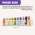 Counting 3 4 5 Silicone Montessori Number Puzzle Toys for Toddlers, & Shape Sorting Educational Toy for Year Old Boys