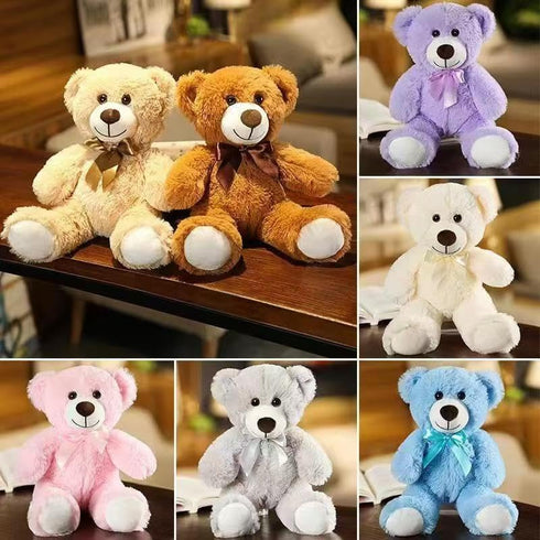 Gjlzfwbx 13.5 inch Teddy Bear Plush Toy, Teddy Bear Stuffed Animal Birthday for Kids Girl Friends(Brown)